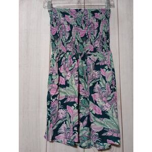 Toxik 3 Romper Ladies Small Purple Green Strapless
